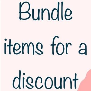 Bundle items and I’m happy to send u a discount!